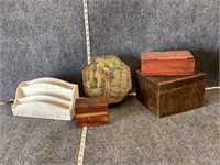 Old Wood and Tin Box Bundle