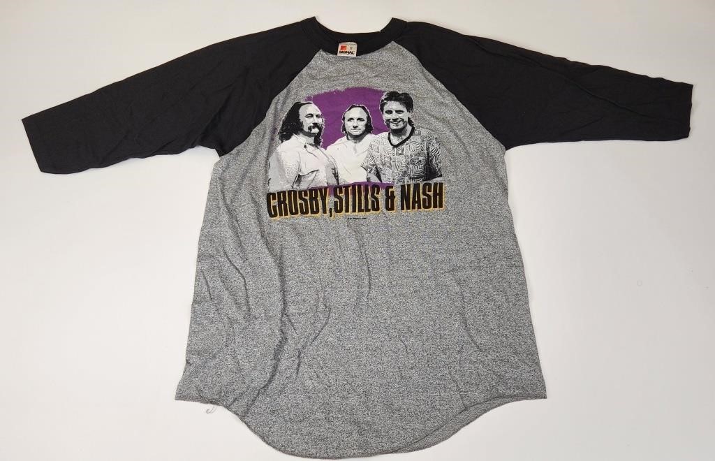 1985 CROSBY STILLS & NASH 3/4 SLEEVE CONCERT SHIRT