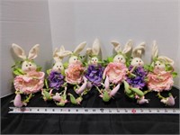 7 bunny fairy décor