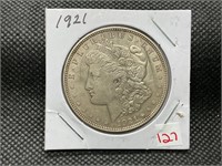 1921 MORGAN SILVER DOLLAR