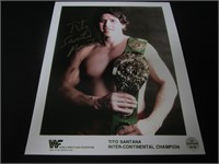 Tito Santana Signed 8x10 Photo Elite COA