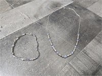 Silver .925 Necklace & Bracelet Set