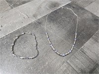 Silver .925 Necklace & Bracelet Set