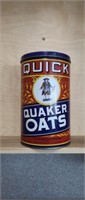 Vintage quick Quaker Oats storage tin