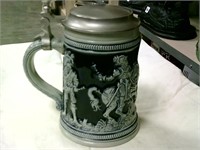 6" German Stein w/ Lid