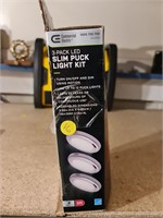 3pack led slim puck light kit