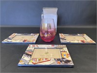 Stemless Wine Glass & Three Picture Frames