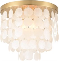 13.8" Capiz Shell Ceiling Light