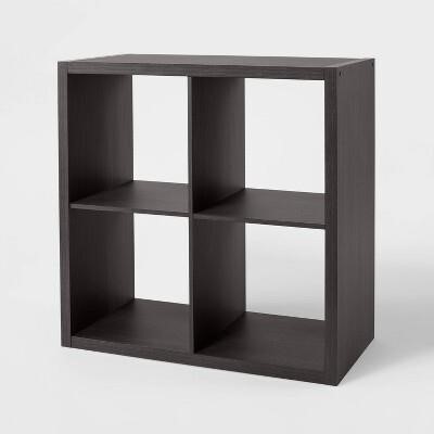 4 Cube Organizer Black Oak - Brightroom: MDF