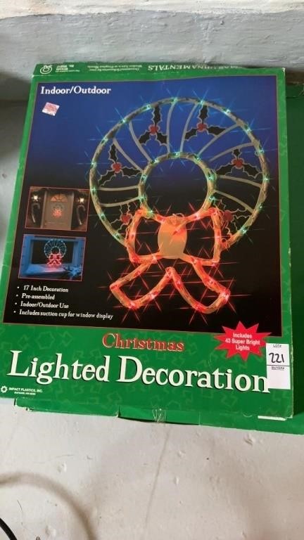 Indoor outdoor Christmas lighted decoration