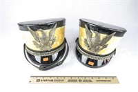 (2) Vintage Marching Band Helmets