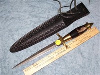 Throwing Knife, 7 1/2" Blade, With Sheath