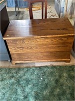 Oak chest 36 x 20 x 27 high with cedar bottom