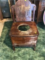 Wooden commode