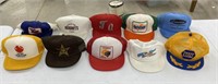 Lot of (10) Vintage Snapback Trucker Hats
