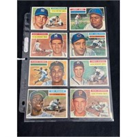 (8) Sharp 1956 Topps Baseball Cards