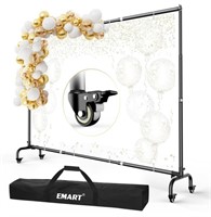 EMART Backdrop Stand with Wheels - 10x7.5ft(WxH)