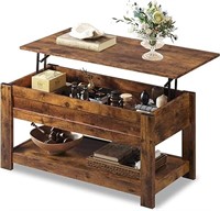 WLIVE Modern Lift Top Coffee Table,Rustic Coffee