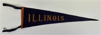1930's 20" University of Illinois Felt Pennant