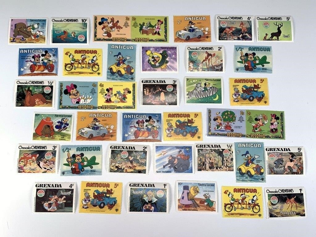 DISNEY STAMPS FROM 80S MNH