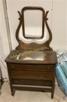 Victorian dresser with mirror rough condition 64