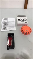 Halo safety flare and utility knife