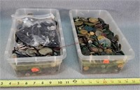 2 Boxes of Vintage Buttons