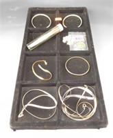 Lot # 4033 -  Sterling silver & gold jewelry