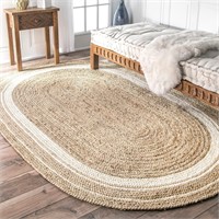 nuLOOM Rikki Coastal Braided Jute Area Rug