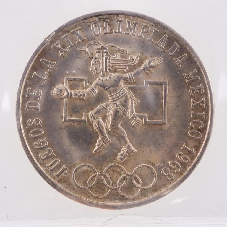 Mexico 1968 25 Pesos MS 64 ICCS