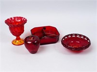 Amberina, Red & Art Glass