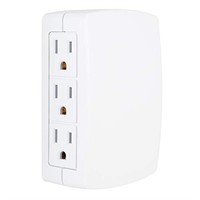 Philips 6-Outlet Wall Adapter Tap Side Access