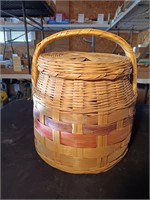 12" x 15" Tall Vintage Wicker Basket