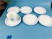 Set of 7 Corelle Cup & 6 Saucers