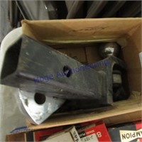 Trailer ball mount hitch, uses 1 5/8 receiver,