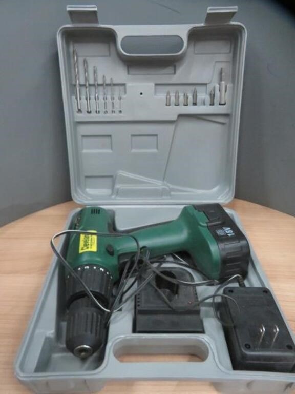 CLEVELAND 18V CORDLESS POWER DRILL & CASE