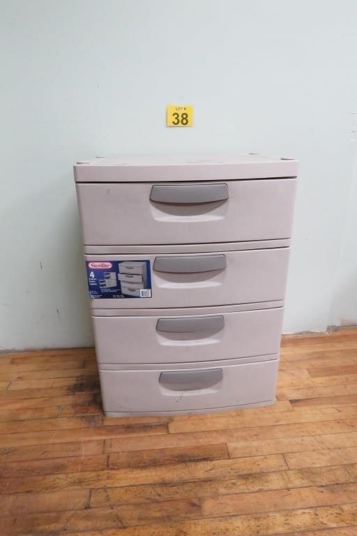 Sterlite 4 Drawer Organizer 18x26x35