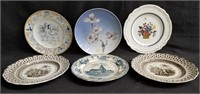 6 decorative plates, W. Penns Treaty, Royal