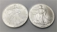 (2) 2003 Silver Eagles