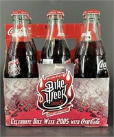 6 Pack Unopened 2005 Bike Week Coca Colas In