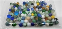 110 Vintage Glass Marbles 1920's-1970's