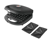 ***Mainstays 2 in 1 Waffle and Sandwich Maker