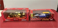 NASCAR #1 and Indy #11 die-cast cars
