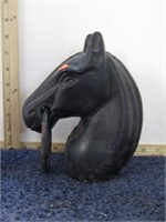 CAST IRON HORSE HEAD HITCHING POST TOP