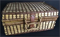 Bamboo and Wicker Picnic Basket