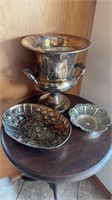 Three pieces of silver plate, includes a two