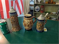 3 VTG Beer Steins