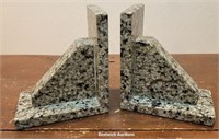 Pr heavy granite bookends