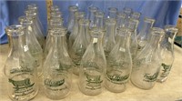 24 Fred Hayes and Sons milk bottles