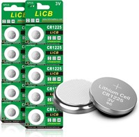 LiCB CR1225 3V Lithium Battery (10PCS)